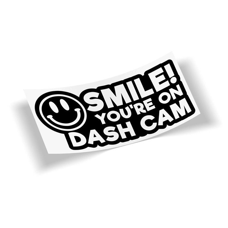 Smile, You're On Dashcam Transparent Sticker | by The Dashcam Store™
