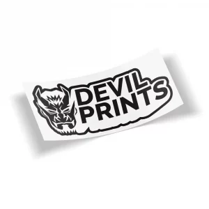 Devil Prints Logo Sticker