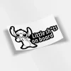 Stitch Little Shts On Board Sticker