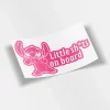 Stitch Little Shts On Board Sticker