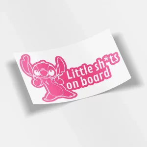Stitch Little Shts On Board Sticker