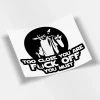 Yoda Too Close Sticker