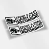 Front Rear Dashcam Recording Sticker