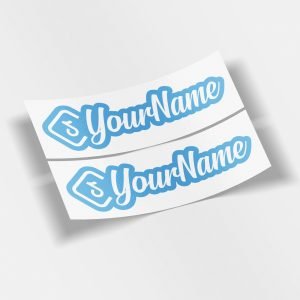 Custom Tiktok Sticker Outlined Script Style
