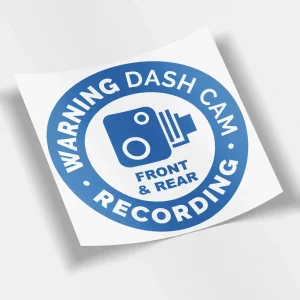 Warning Dash Cam Recording