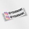 Custom Printed Instagram Sticker