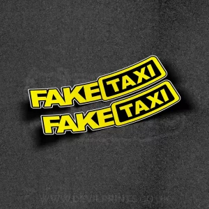 Fake Taxi Printed Decal
