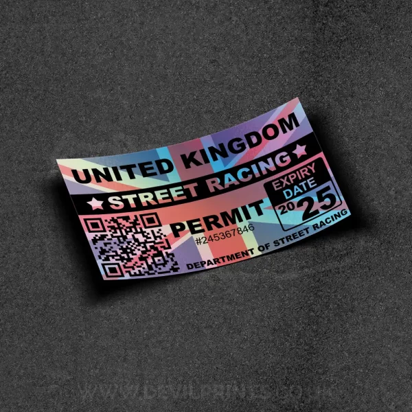 Novelty Street Racing Permit