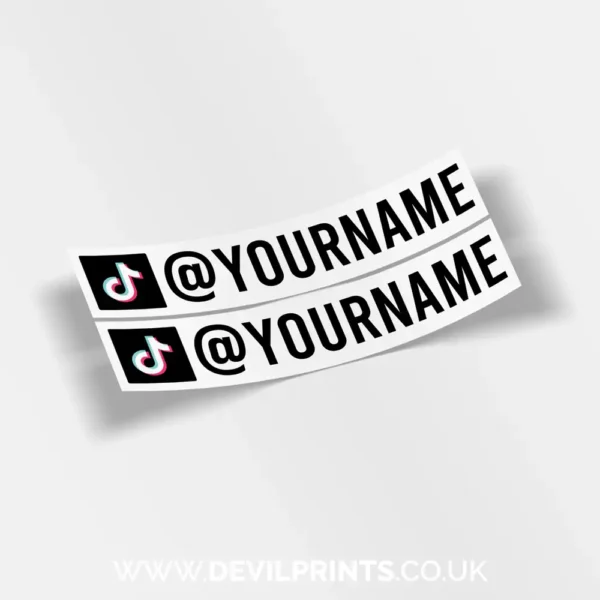 Custom Printed TikTok Sticker