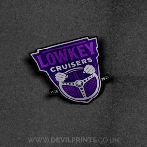 Lowkey Cruisers Printed Sticker