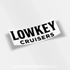 Lowkey Cruisers Text Logo