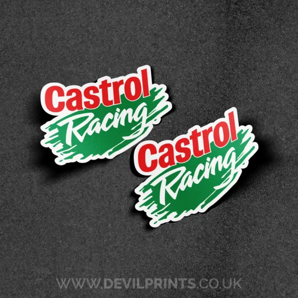 Castrol Racing Splash Stickers | Devil Prints UK
