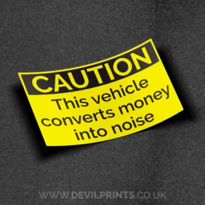 Converts Money Into Noise